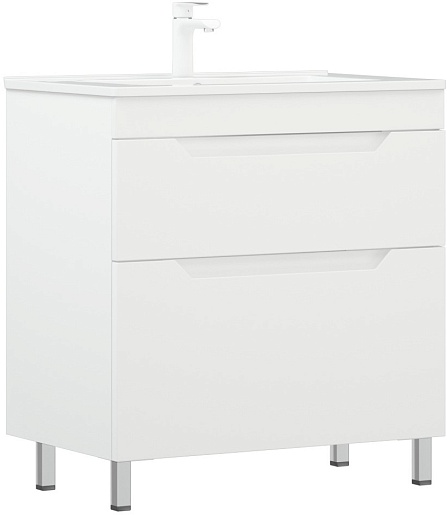 Corozo Тумба под раковину Юта 75 Z2 белая – фотография-2